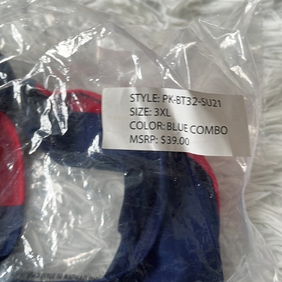 PSK Collective Medium Support Sports Bra Blue Combo size 3XL - Picture 3 of 11